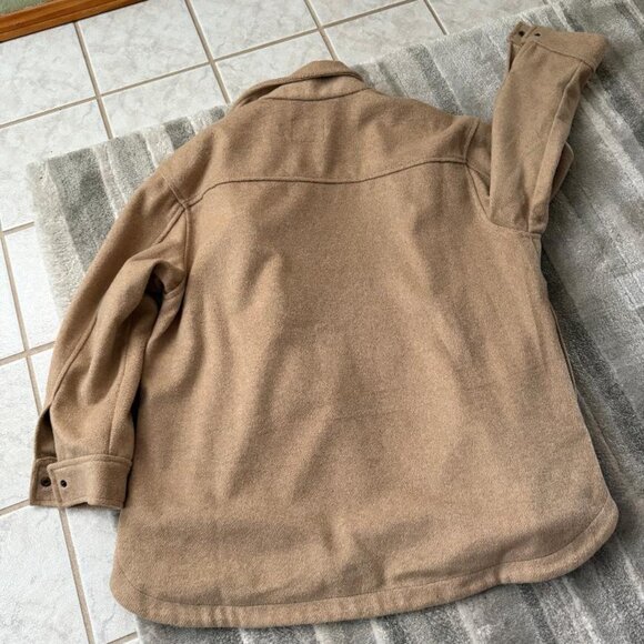 Old Navy Women's Tan large petite unlined hip length coat - Picture 2 of 5